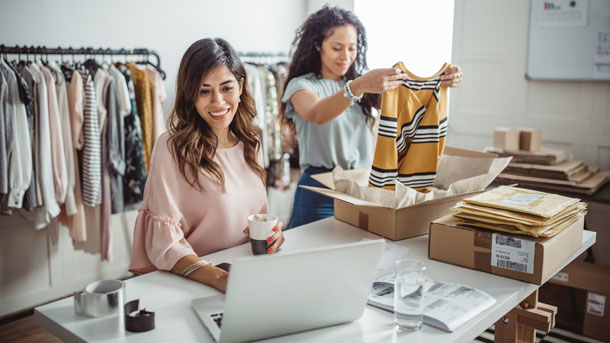 retail environment 2 women working
